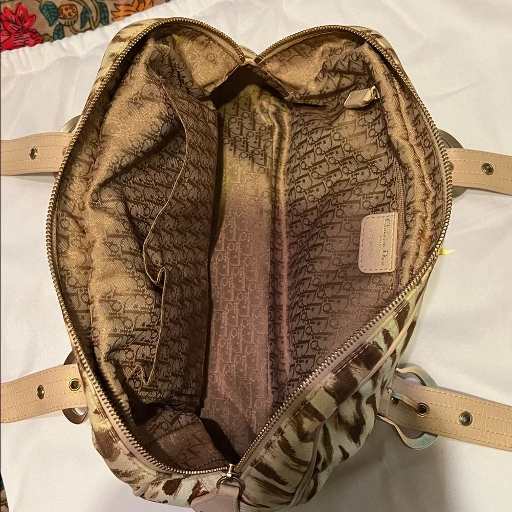 ABSOLUTELY GORGEOUS💕EXCELLENT CONDITION💕VINTAGE CHRISTIAN DIOR LEOPARD BAG💗💗💗 - Picture 14 of 17